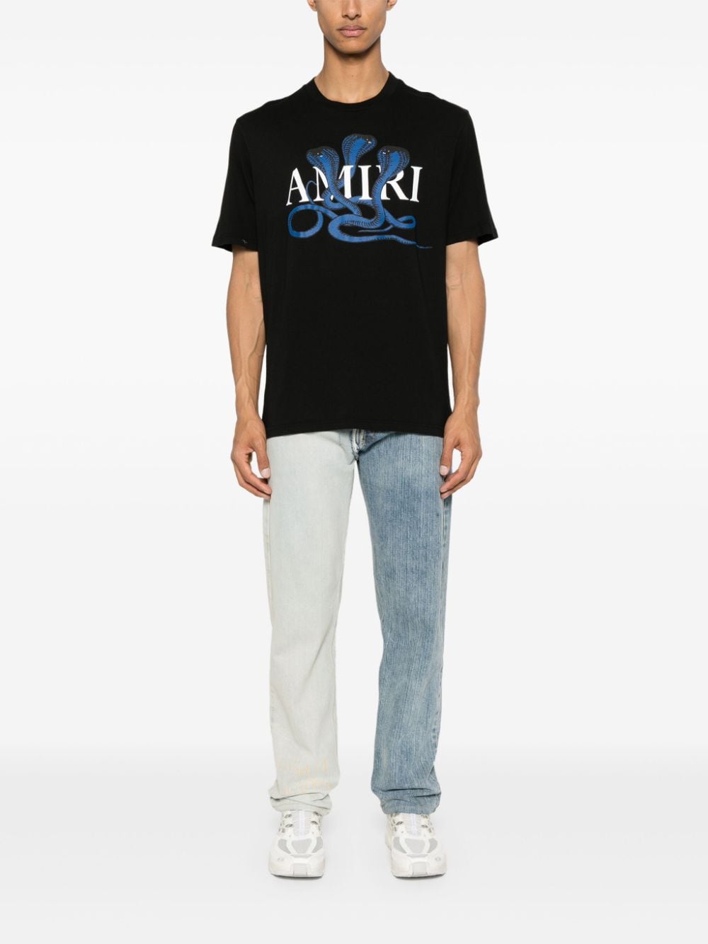 Shop Amiri Poison Cotton T-shirt In Black