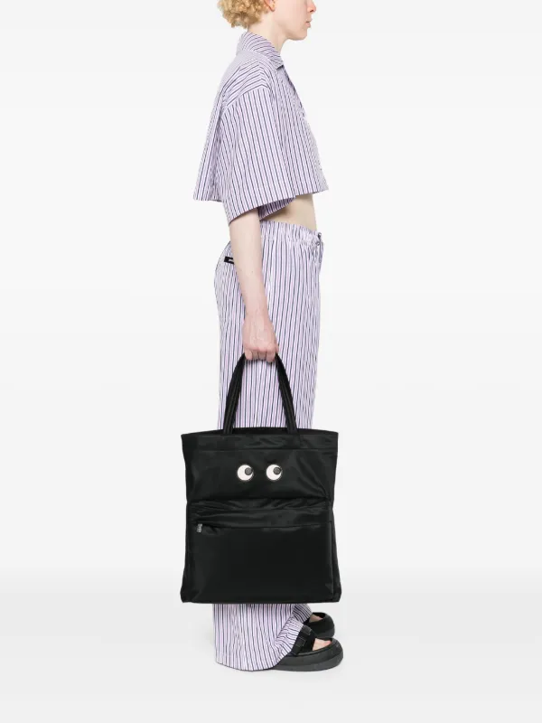 トートバッグ ANYA HINDMARCH ZIPPERED I AM A PLASTIC BAG TOTE BAG Anya Hindmarch I Am a Plastic Bag Tote Bag | Black | FARFETCH
