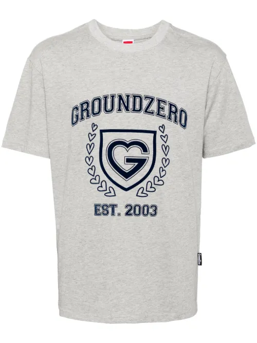 T-shirt en coton à logo imprimé - Ground Zero - Modalova