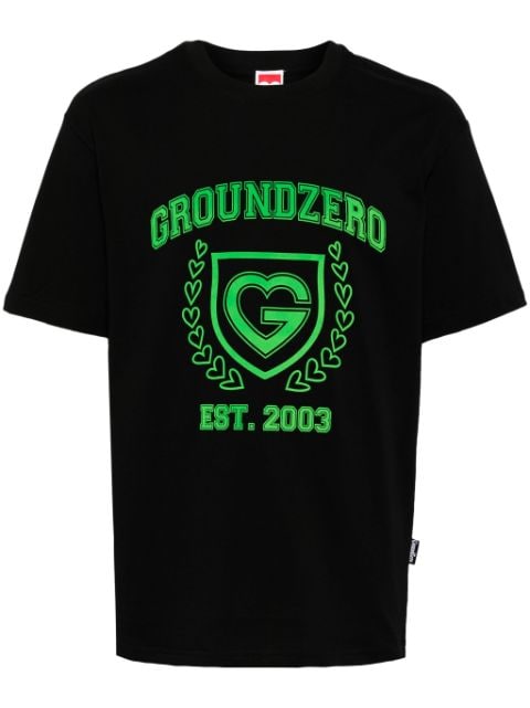 Ground Zero logo-print cotton T-shirt
