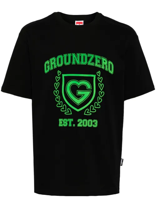 T-shirt en coton à logo imprimé - Ground Zero - Modalova