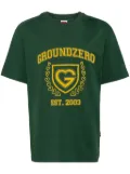 Ground Zero logo-print cotton T-shirt - Green