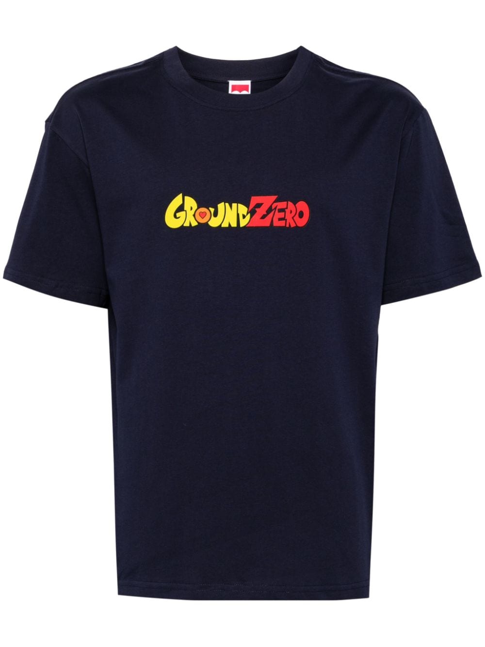 Ground Zero Logo-print Cotton T-shirt In Blue
