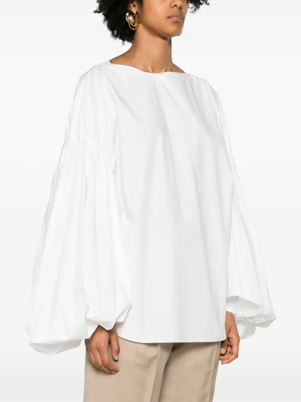 KHAITE Quico ブラウス | ホワイト | FARFETCH JP