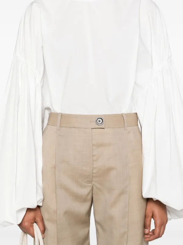 KHAITE Quico ブラウス | ホワイト | FARFETCH JP