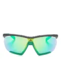 adidas CMPT Aero Lite shield-frame sunglasses - Green