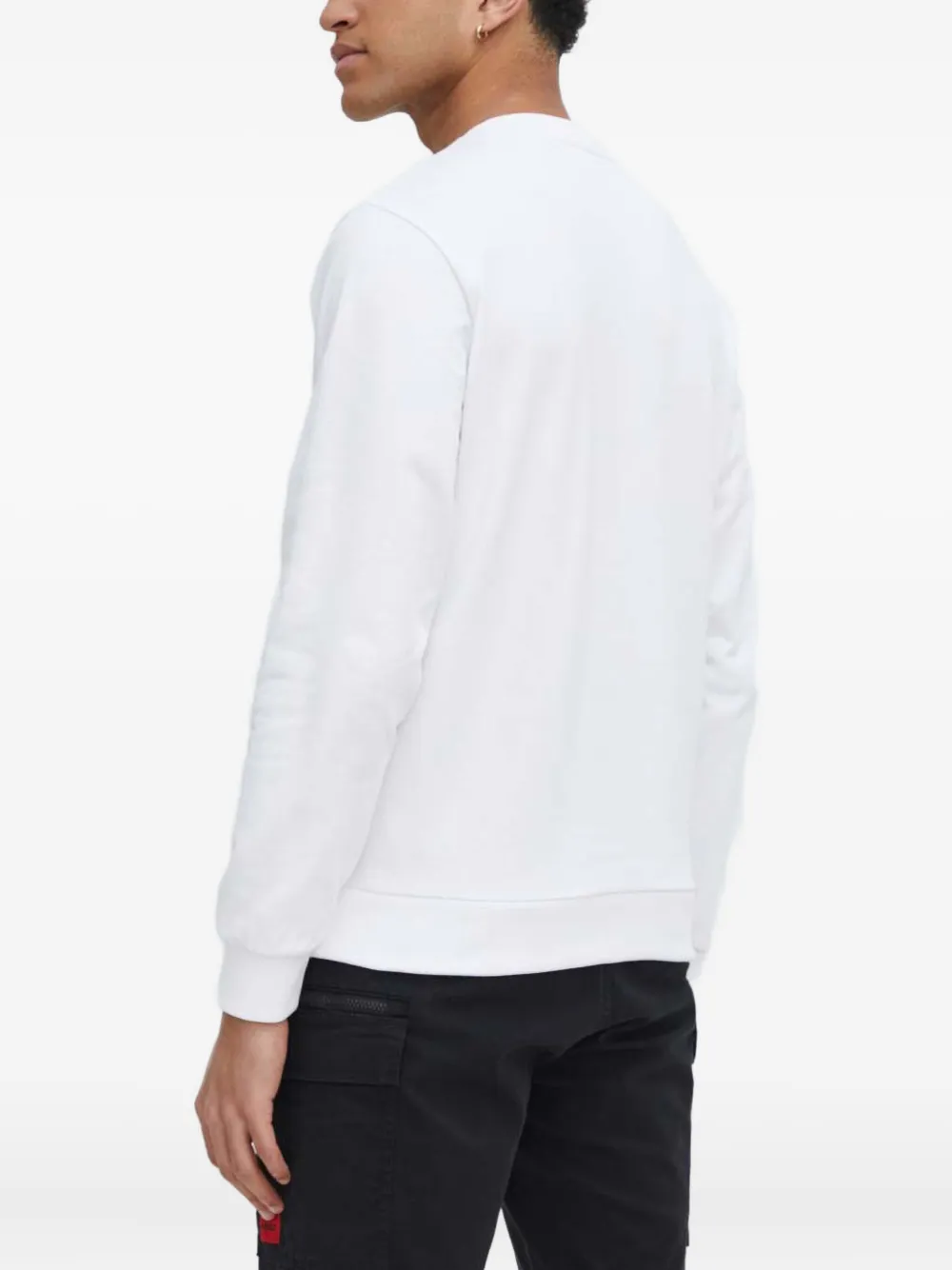 Hugo Boss Graphic-print Sweatshirt In White