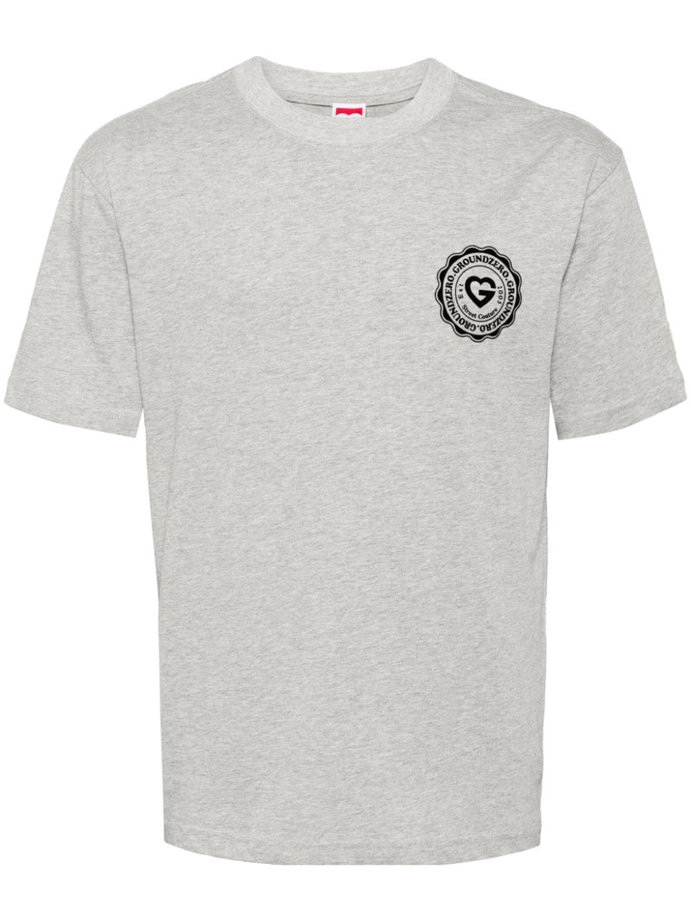 Ground Zero Logo-print Cotton T-shirt In 灰色