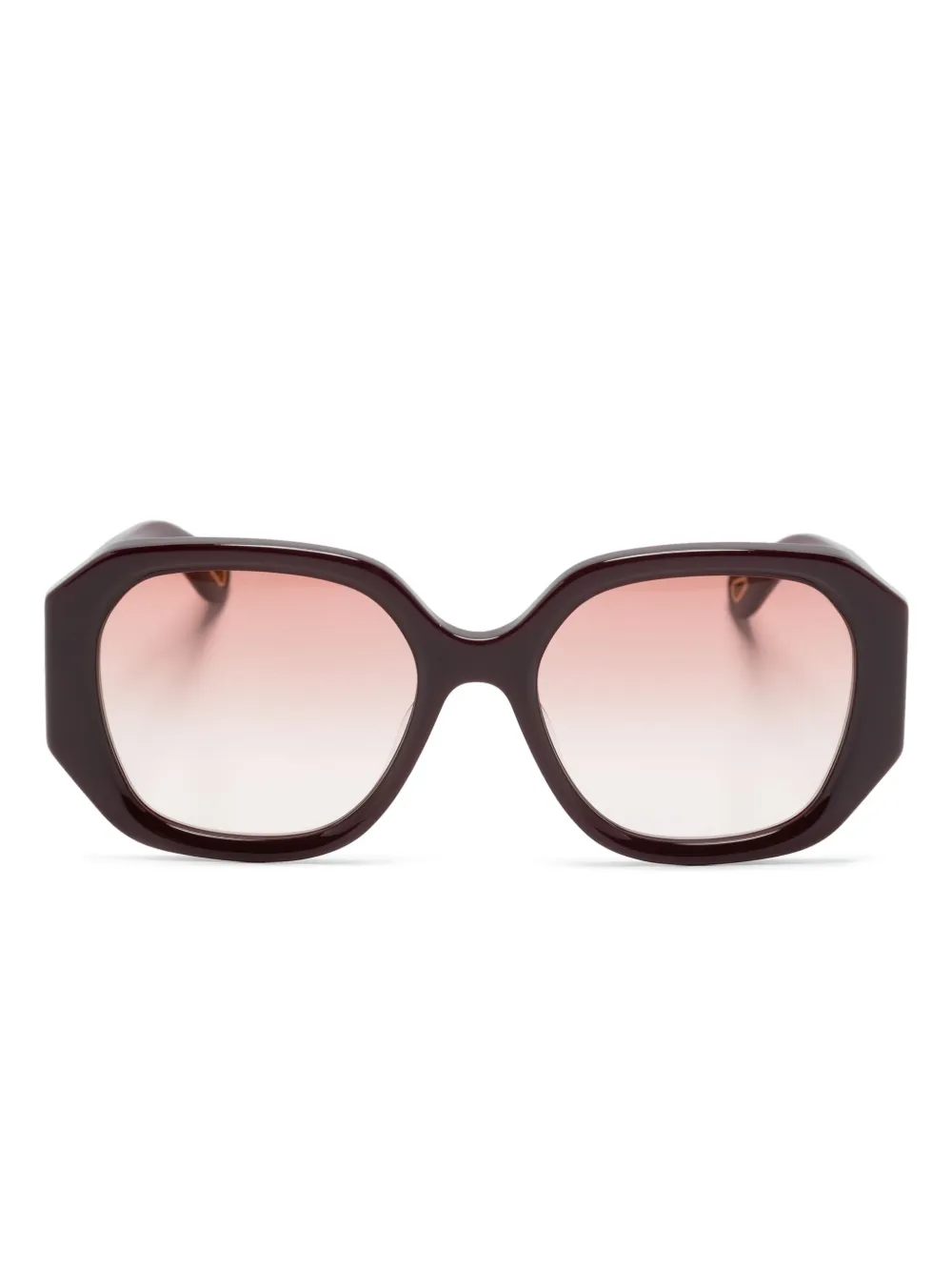 Chloé Eyewear Marcie zonnebril met vierkant montuur Rood