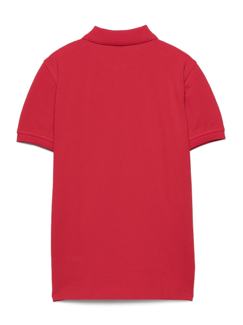 Shop Ferrari Raised Logo-detail Cotton Polo Shirt In Red