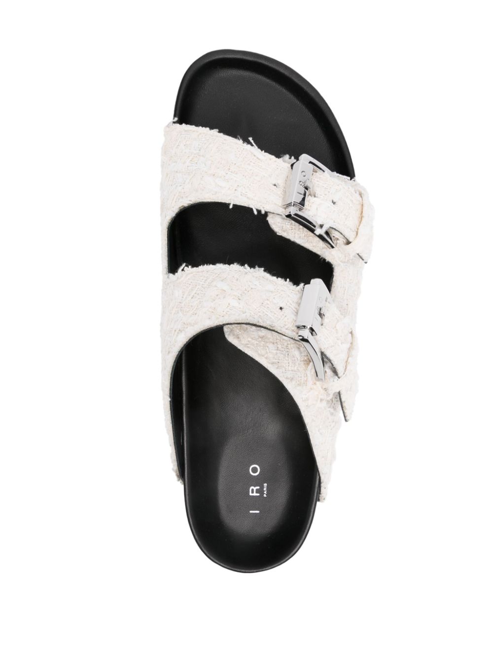 Shop Iro Billie Flat Sandals In Neutrals
