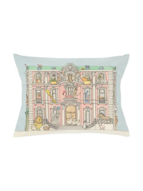 Atelier Choux animal mansion and balloon print pillow