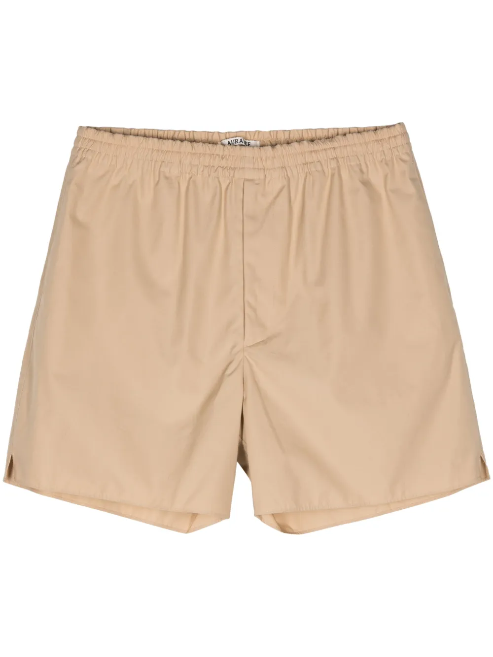 Auralee High Count Finx cotton shorts | Neutrals | Image 1