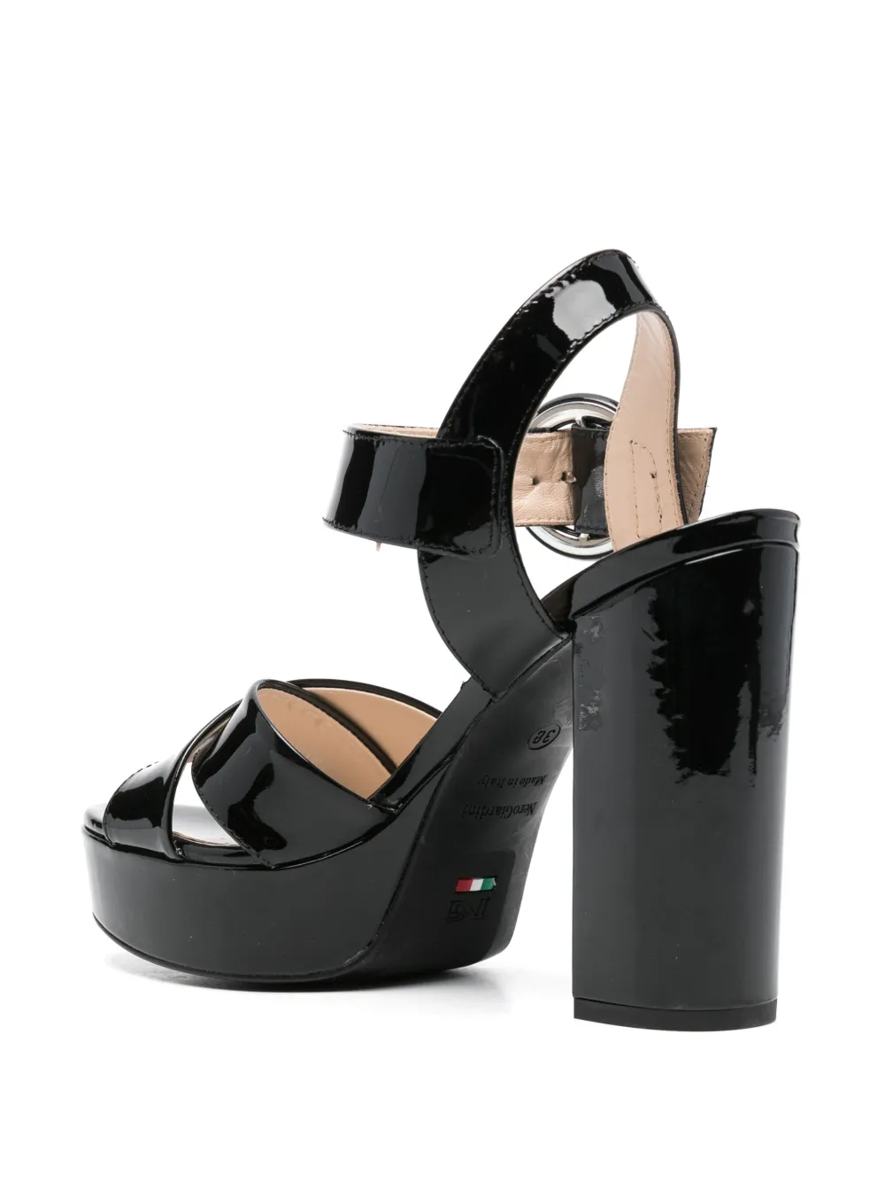 NeroGiardini Lakleren sandalen Zwart