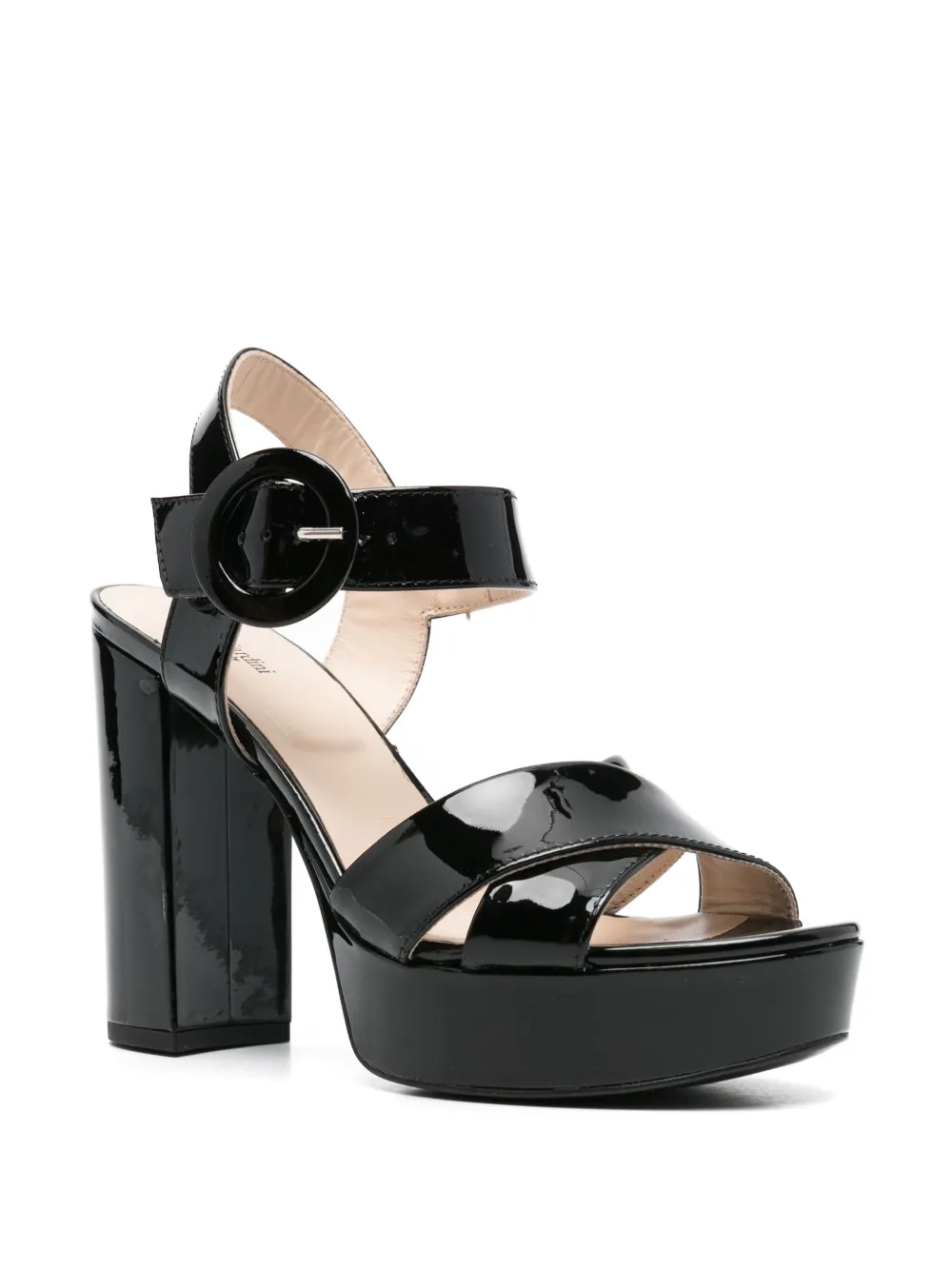 NeroGiardini Lakleren sandalen Zwart