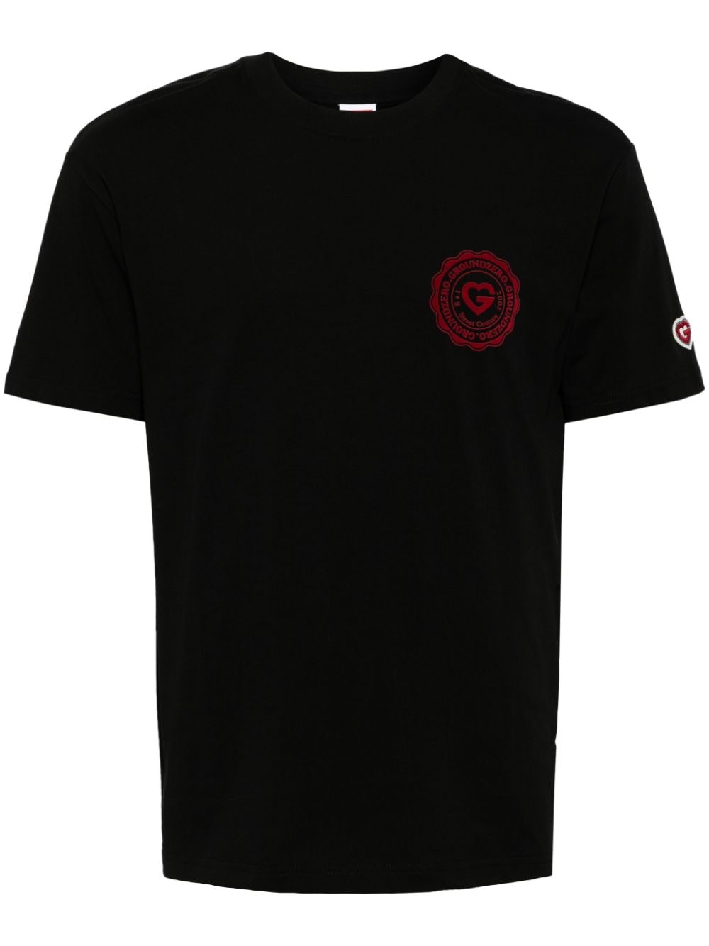Ground Zero Logo-print Cotton T-shirt In Black