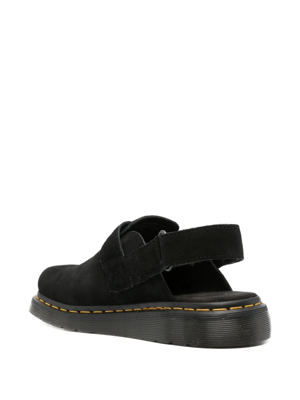 Dr. Martens suede flat mules Black