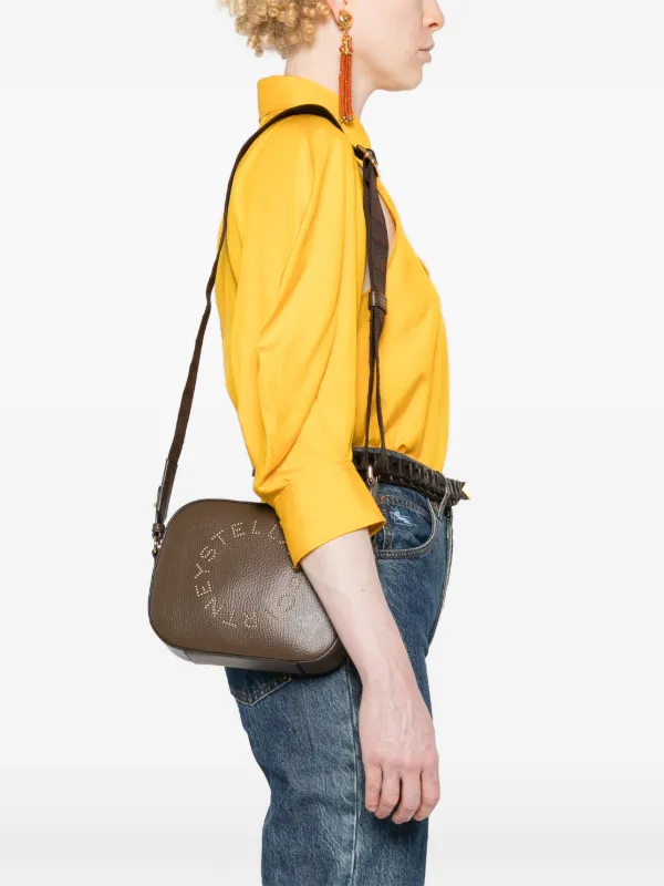 ショルダーバッグ・ポシェット Stella Mccartney Soft' Brown Suede Crossbody Bag Stella McCartney logo-embellished Cross Body Bag | Brown