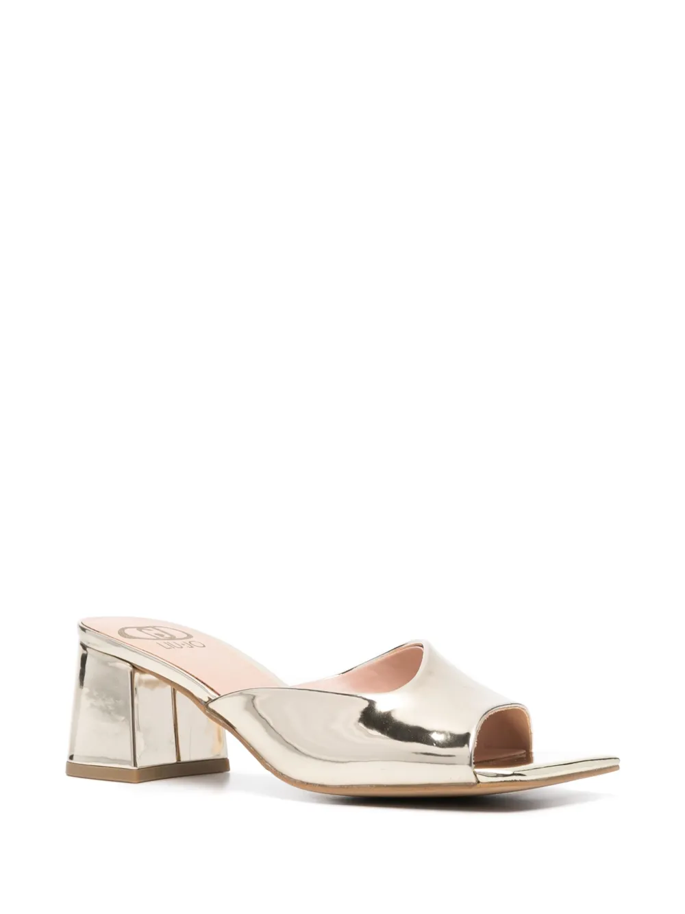 Image 2 of LIU JO 65mm Judy metallic asymmetric sandals