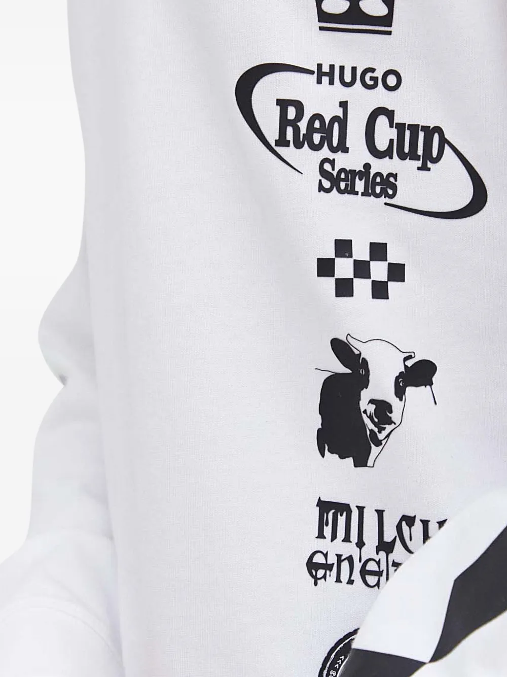HUGO T-shirt met lange mouwen Wit