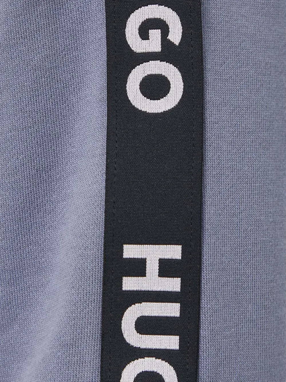 Hugo Boss Logo-tape Sweatshirt In Blue