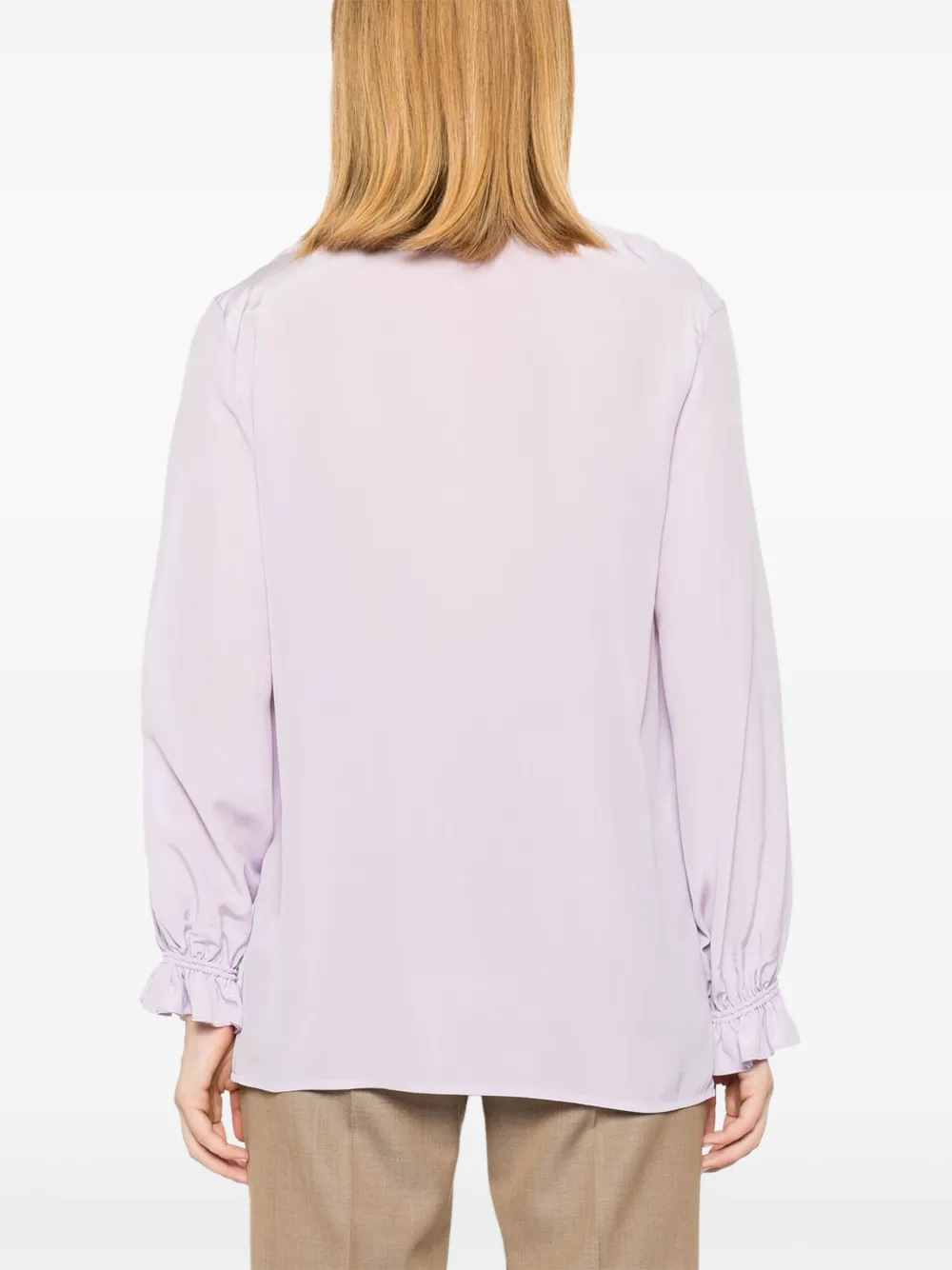 Victoria Beckham Shirt met ruches Paars