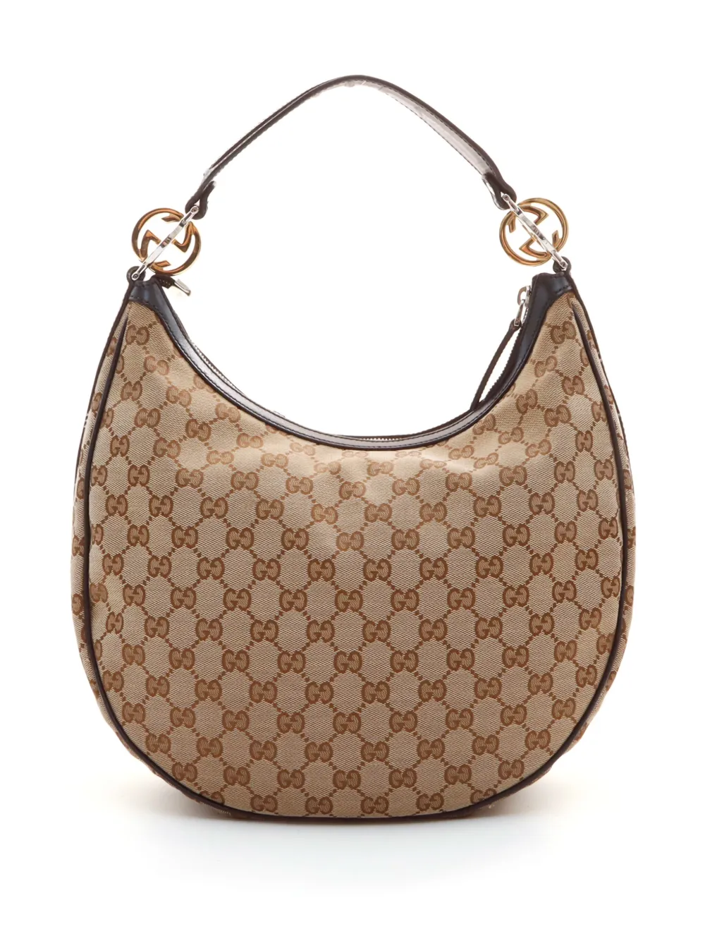 Gucci Pre-Owned GG canvas shoulder bag - Bruin