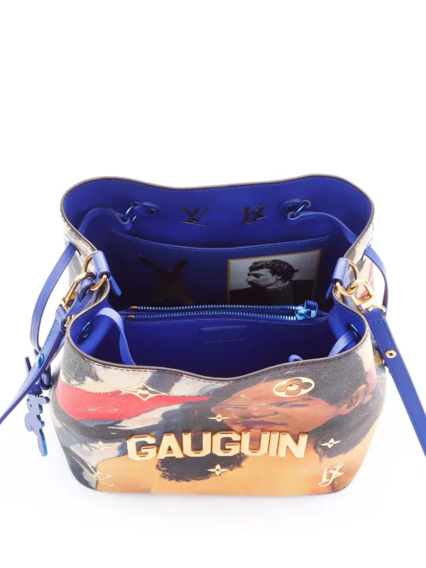 Louis Vuitton Pre-Owned 2017 x Jeff Koons Gauguin Noe Shoulder Bag | Blue |  FARFETCH