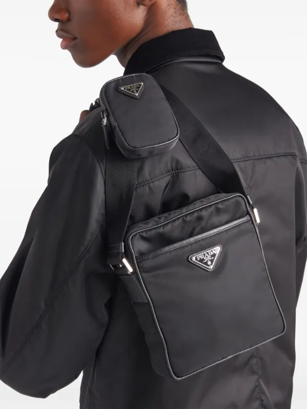 関税・送料込 PRADA Brique shoulder バッグ Prada Brique Shoulder Bag | Black | FARFETCH