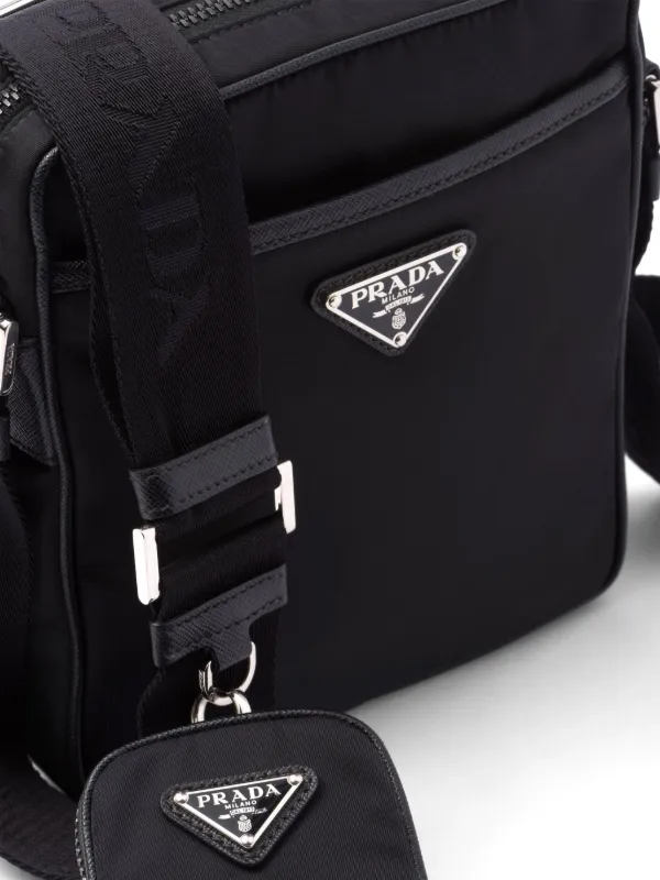 Prada Brique Shoulder Bag | Black | FARFETCH
