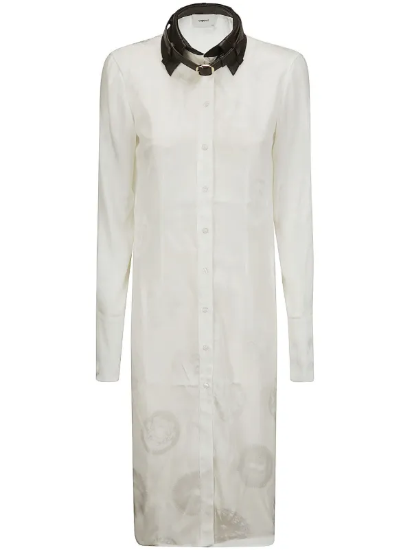 【関税&送料込】Coperni Dresses White Coperni Asymmetrical Floral Gown in White | FWRD