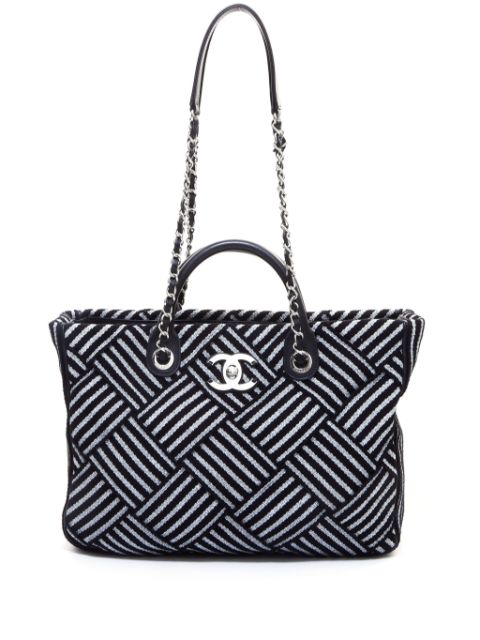 CHANEL 2015-2016 striped two-way bag Women