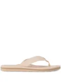 Tommy Hilfiger logo-plaque thong-strap flip flops - Neutrals