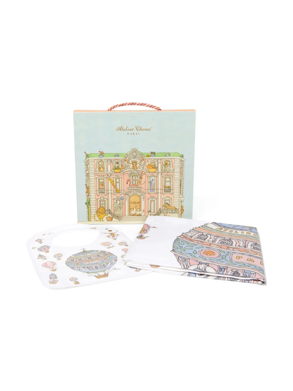 Atelier Choux Set coperta e bavaglino con stampa | Image 6