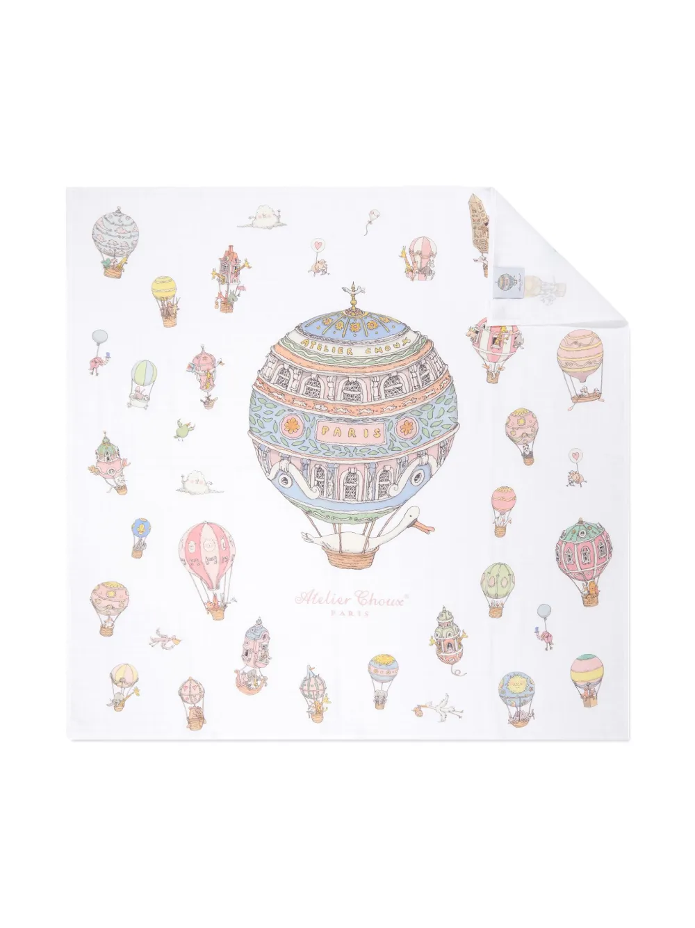 Atelier Choux Set coperta e bavaglino con stampa | Coperte, nidi e Sacchetti Sonni | Image 3