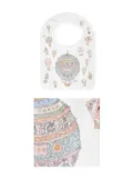 Atelier Choux balloon print bib and blanket set - White