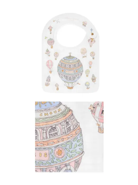 Atelier Choux balloon print bib and blanket set