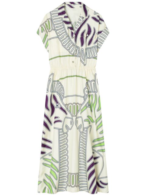 Tory Burch printed silk twill shirtdress