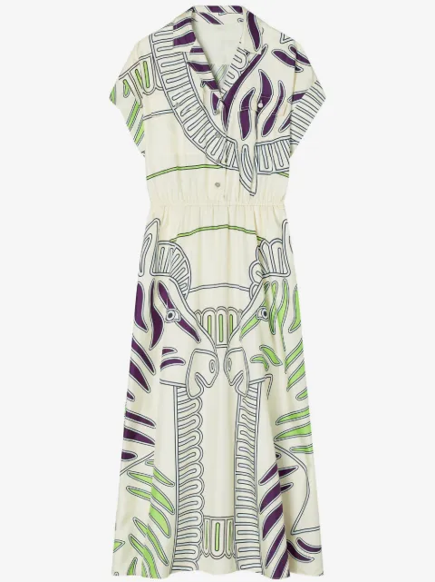 Tory Burch printed silk twill shirtdress