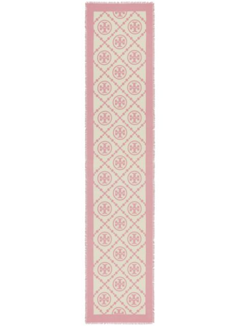 Tory Burch oblong double T-print scarf Women