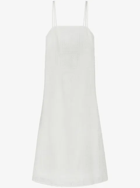 Tory Burch 孔眼细节中长连衣裙