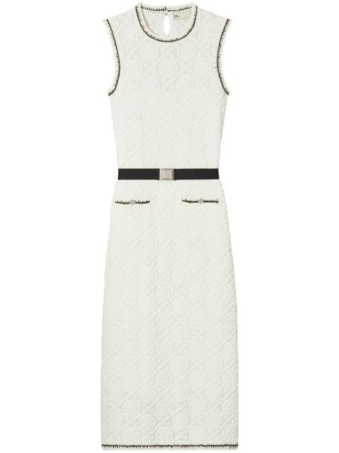 Tory Burch cotton pointelle knitted tank dress Women