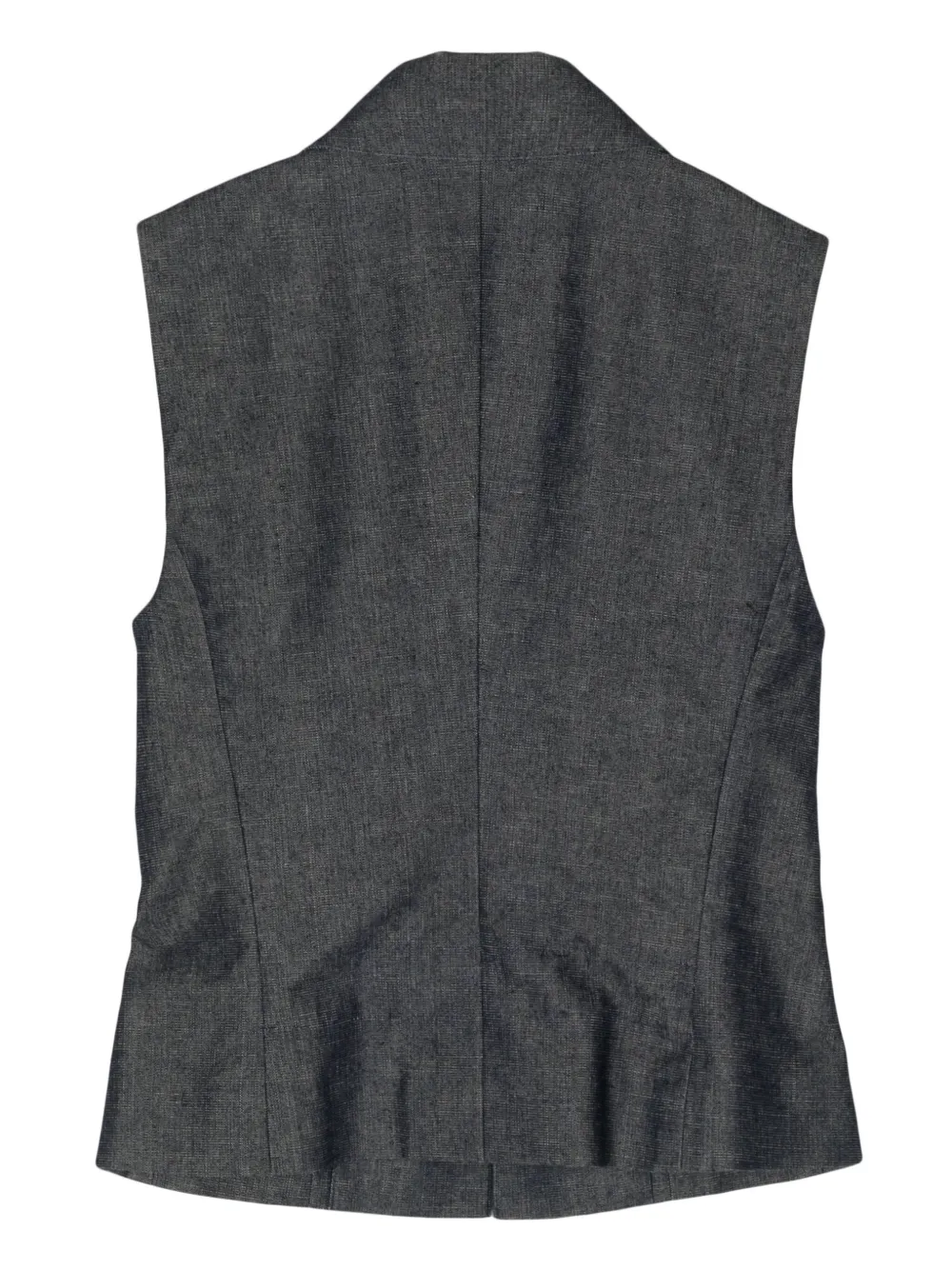 CHANEL Pre-Owned 2000 sequin-embellished denim vest - Blauw