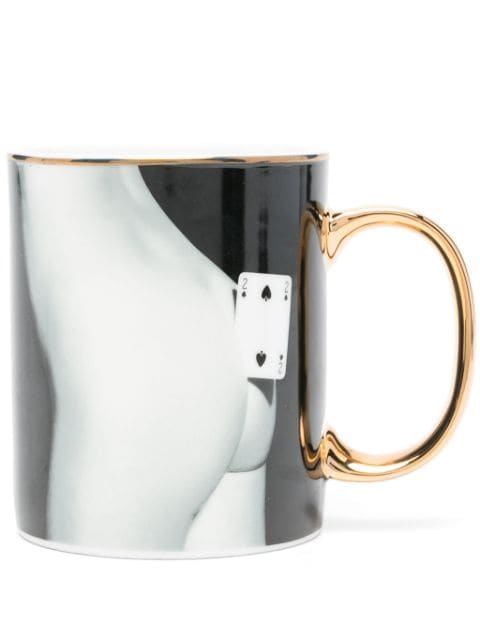 Seletti Two of Spades porcelain mug