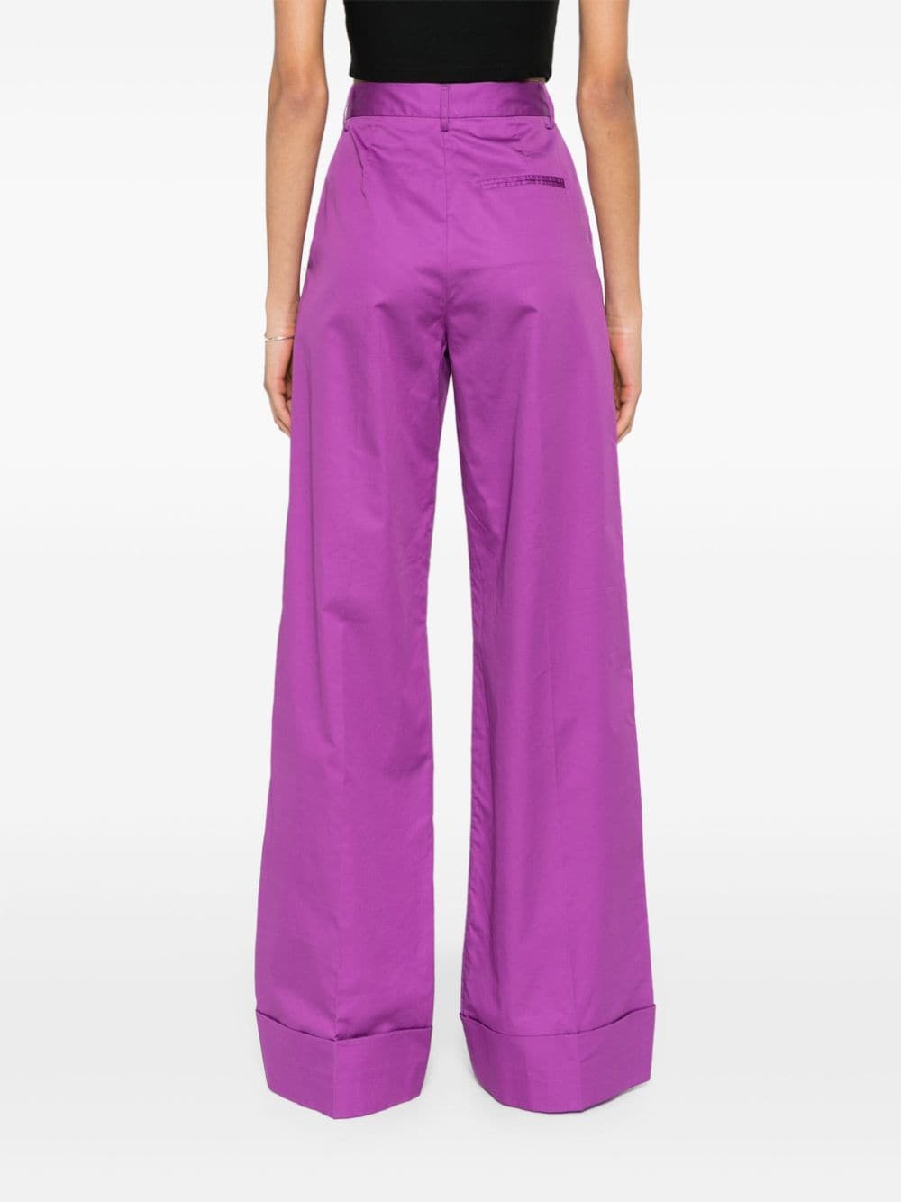 Shop The Andamane Nathalie Straight Trousers In Purple