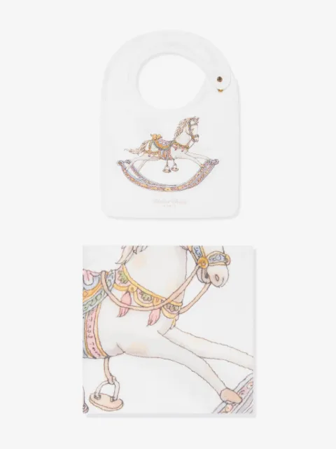 Atelier Choux Set coperta e bavaglino Toy Horse
