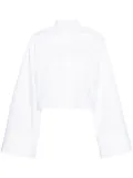 MM6 Maison Margiela extra-long sleeve cropped shirt - White