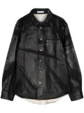 Helmut Lang foil-print denim shirt jacket - Black