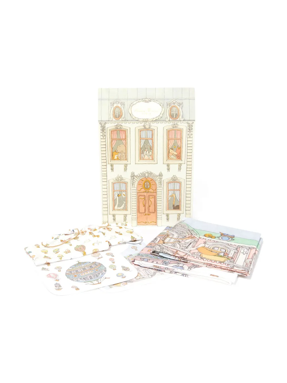 Atelier Choux Set tutina, bavaglino e pigiama con stampa | Image 7