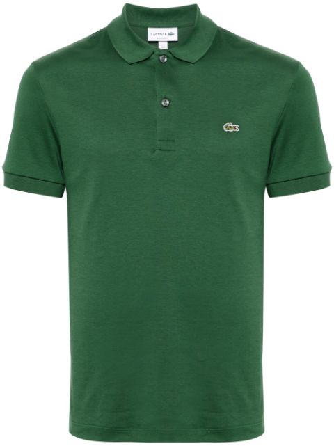 Lacoste logo-patch jersey polo shirt Men